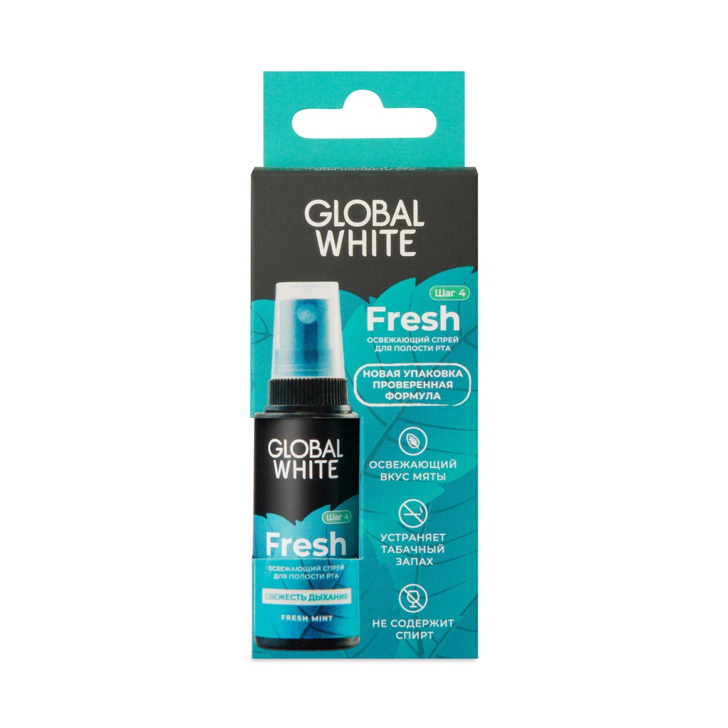 Global White Амны хөндийн цацлага 15мл №1 /Fresh/