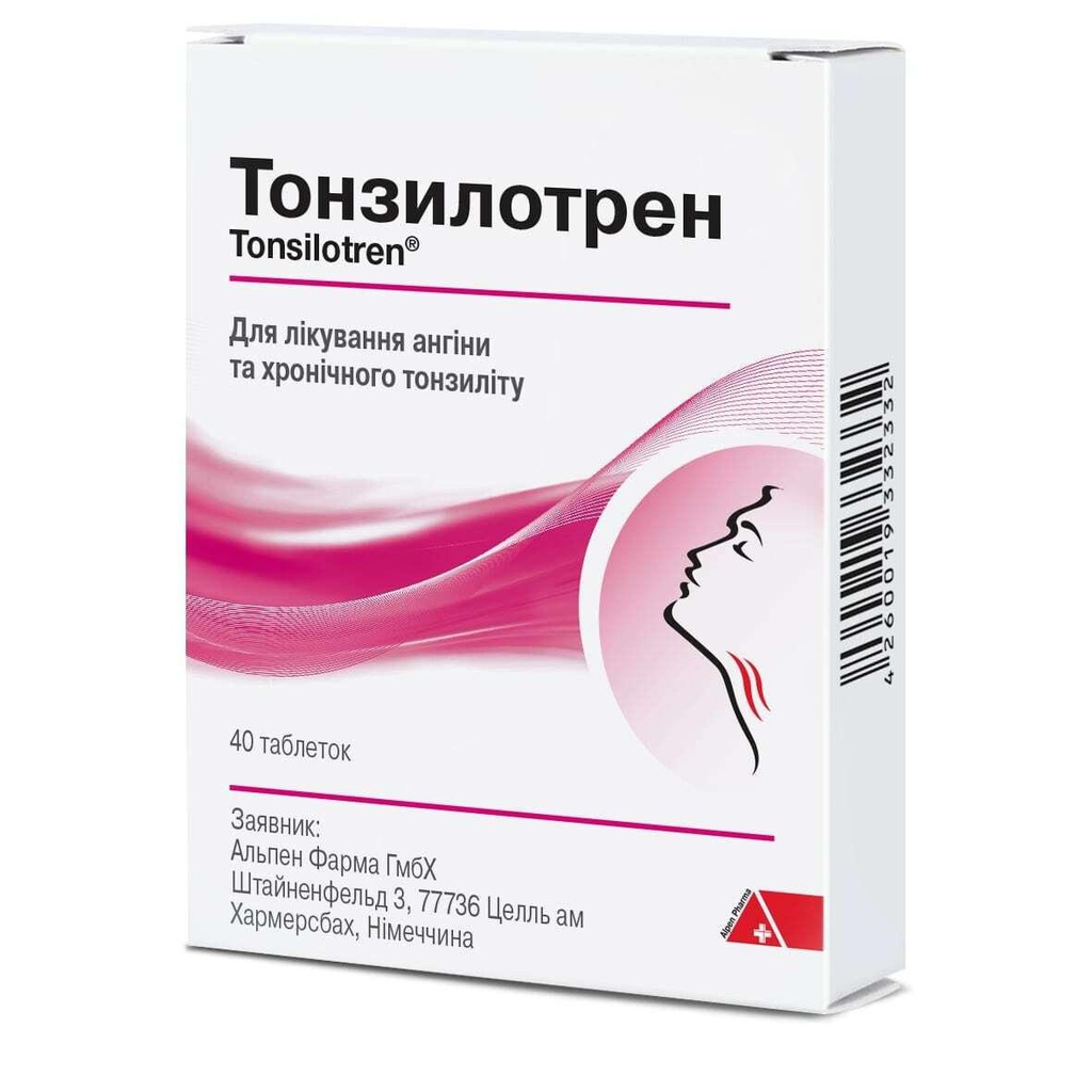 Тонзилотрен А 250мг №40 шахмал Alpen Pharma